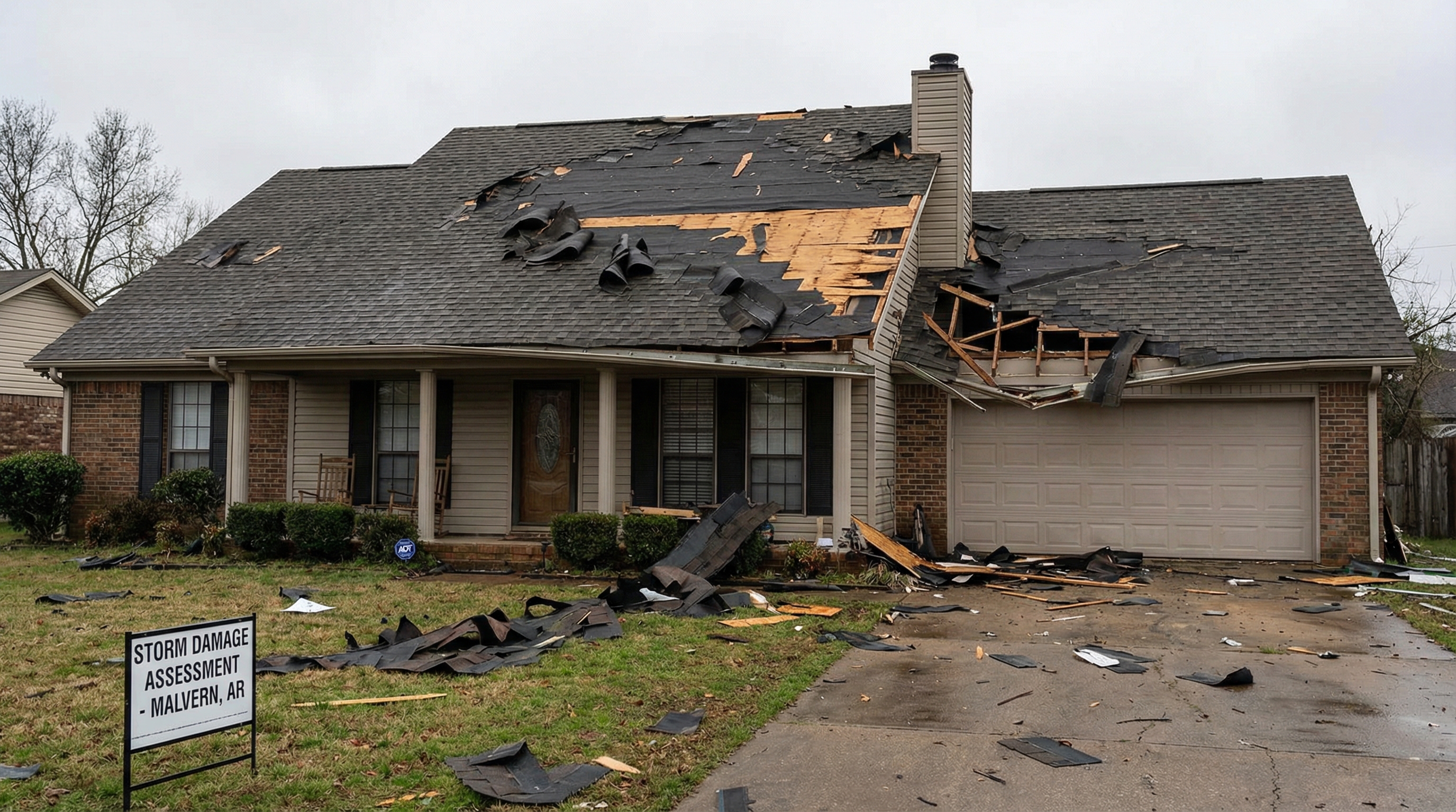 Emergency roof tarping service Malvern Arkansas